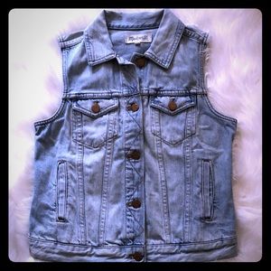 Madewell Denim Vest Size Small